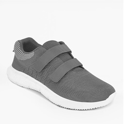 Shop Men's Wide Fit Touch Fasten Fly Knit Trainer